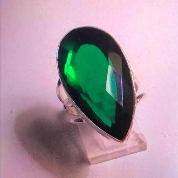 Chrome Diopside 925 Sterling Silver Ring - Picture 2 of 3
